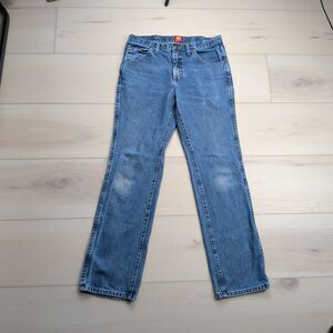 Wrangler Jeans Mens 32x32 36MWZ Blue Denim Pants Cowboy Cut Western Slim Fit